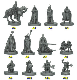 D库 魔戒圣战 桌游模型 战棋跑团 中土战争 英雄 法师 矮人 国王