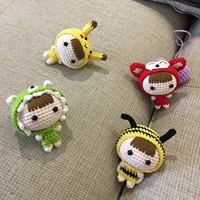 Кукла, подвеска, крючок для вязания ручной работы, набор материалов