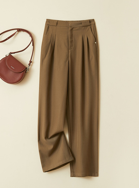 特！门店219！显瘦与无形~宽松垂感薄款西装裤女式休闲裤L71425