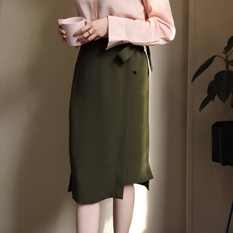 安娜懇懇 低調的光芒 達利集團橄榄綠真絲裏布系腰帶通勤春季半裙在類目 女裝/女士精品, 半身裙中 - 來自Buy2taobao.com提供專業的淘寶代購服務