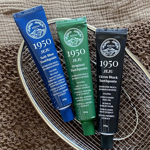 1950JEJU济州岛牙膏清新口气护理牙齿除异味护理牙膏草本绿茶