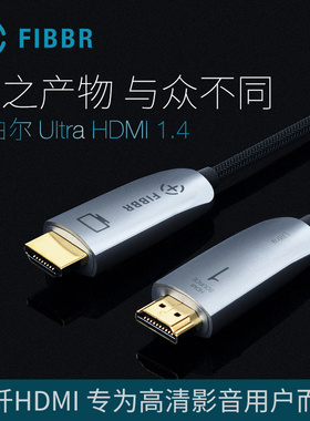 FIBBR菲伯尔 光纤HDMI高清线 数据3D大屏连接线4K线 40米50米30
