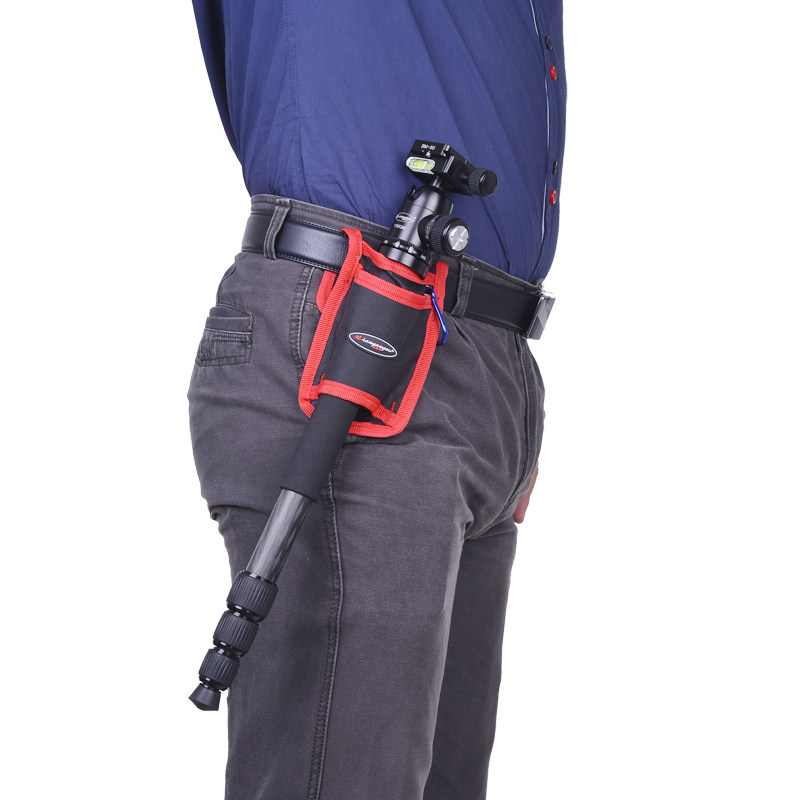 单反相机三脚架用腰包独脚架套包行山杖挂袋便携摄影独角架支撑袋
