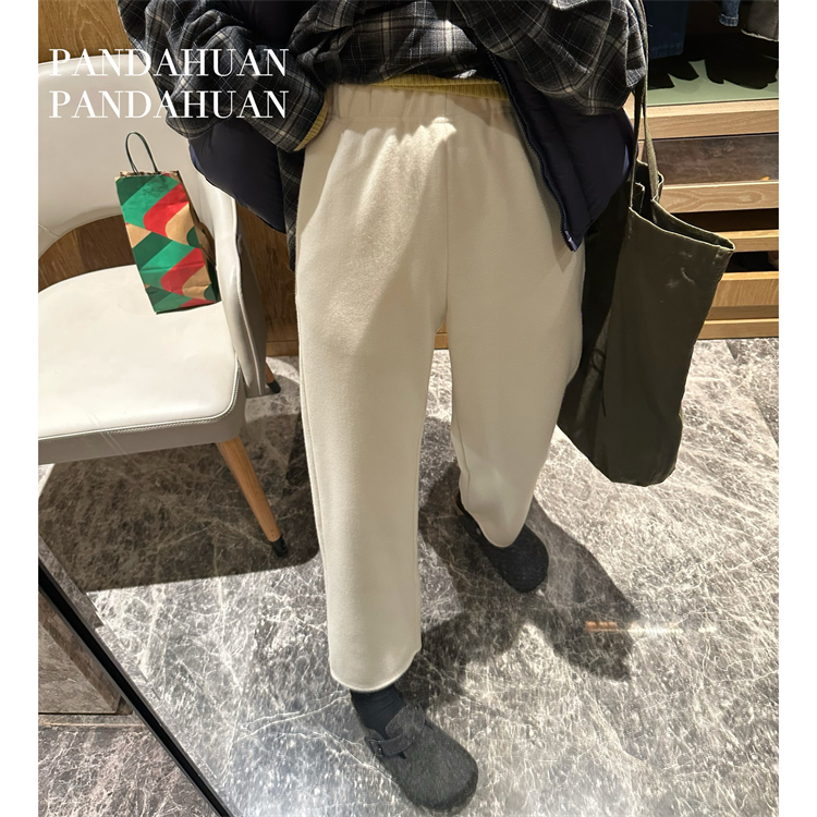 松紧腰韩版九分裤版型休闲裤