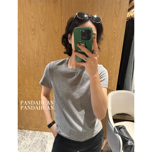 好穿'万金油'_后背波浪中线_柔软亲肤基础款圆领正肩显瘦t恤女