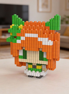 一直拼SCL8874赛马可爱积木益智拼搭小女孩玩具礼物