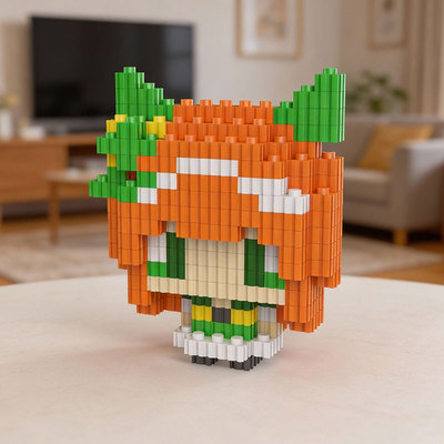 拼搭益智赛马小女孩积木