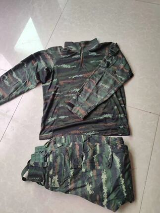 二手夏特薄款多口袋工装套装帅气工作服套装户外登山训练服裤子