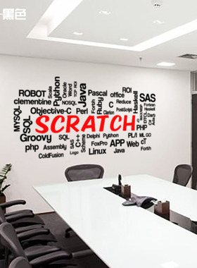 scratch编程语言代码英文墙贴纸