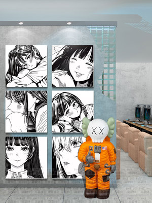 网红电竞房间墙面挂画装饰墙贴画