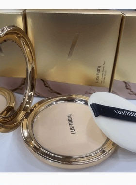 韩国Lusimary露丝玛丽鹿里丝滑柔光粉饼亮肤色定妆控油/拍一发二