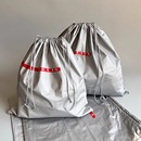 出口单强货 5件套抽绳收纳袋客供银灰色科技面料防泼水防潮旅行袋