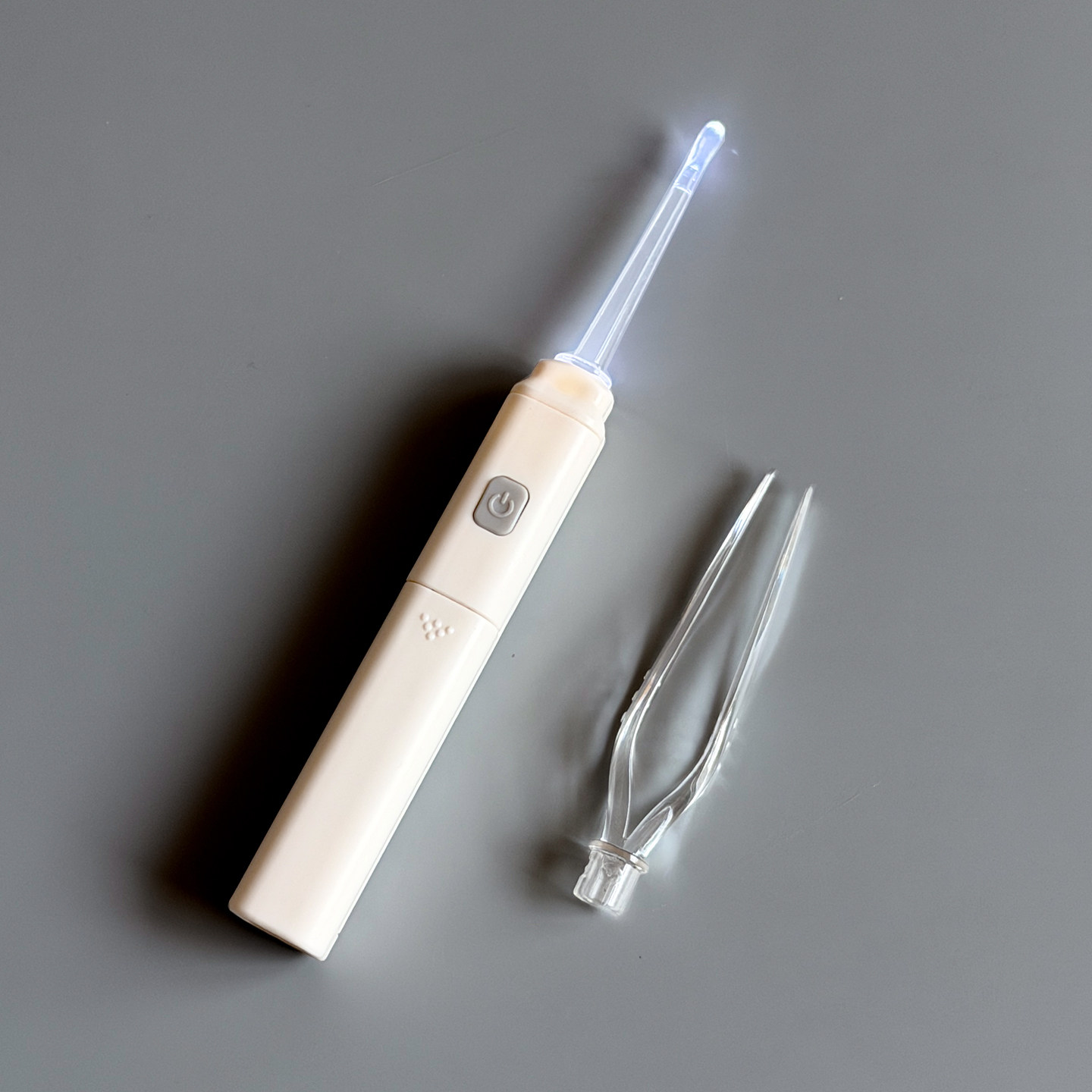 儿童软头硅胶发光耳勺镊子套装成人可视带灯掏耳勺灯光挖耳勺神器