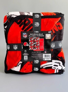 六折清仓！美式橄榄球法兰绒毯 152*127cm办公车载午休大毯子