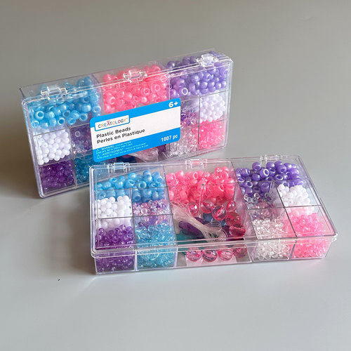 出口老美独角兽色系串珠玩具