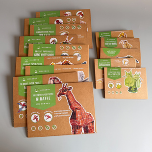 3D立体模型动物昆虫拼图玩具 出口老美原单29.99美金 超级牛货