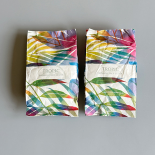 出口英国原单 旅行便携亲肤清洁洗脸面巾 天然抗菌竹纤维小毛巾