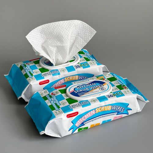 厨房重油清洁湿巾升级3D磨砂双面