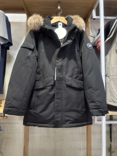 男冬季羽绒服中长大毛领时尚派克服加厚极寒服防风保暖断码捡漏