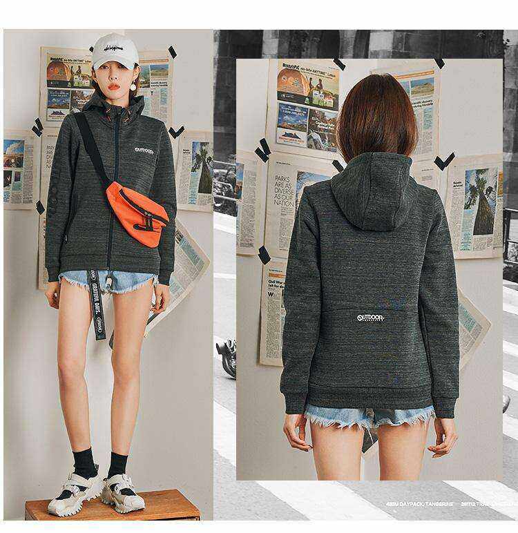 outdoor女士休闲开衫卫衣运动连帽外套,运动服/休闲服装,运动卫衣/套头衫,淘宝优惠券,粉丝福利购,淘宝优惠卷