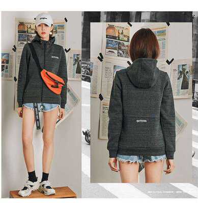 outdoor女士休闲开衫卫衣运动连帽外套