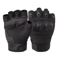 Черные перчатки, без пальцев