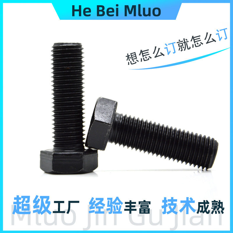 实体大厂定制高强度螺栓 加长加大全螺纹半螺纹高强螺丝 8.8/10.9