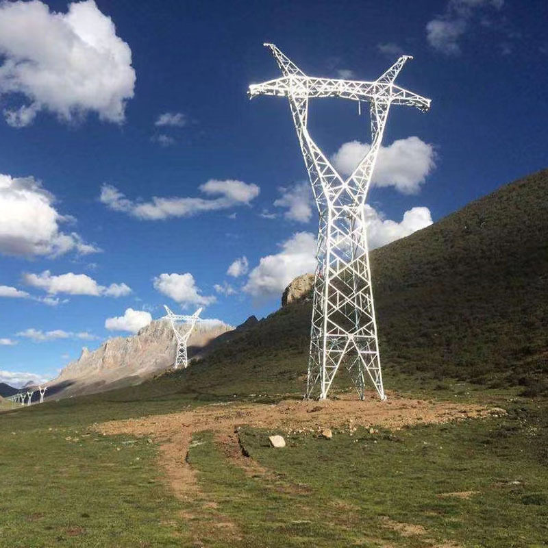 电力铁塔 电力通讯5g单管塔拉线式10kv电力塔电线路铁塔 角钢塔