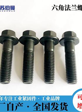 M8X1 M10 M12X1.25细牙丝扣 德尔肯高盐雾Q184汽车 六角法兰螺栓