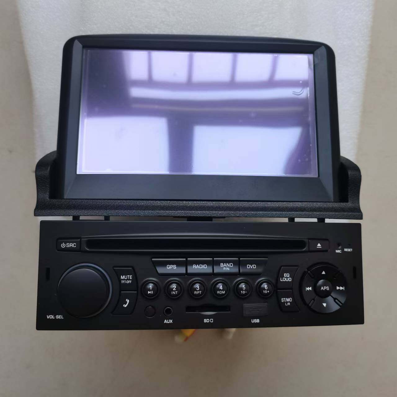 适用东风标致307车载DVD蓝牙中控导航GPS一体机原厂原装原车风格