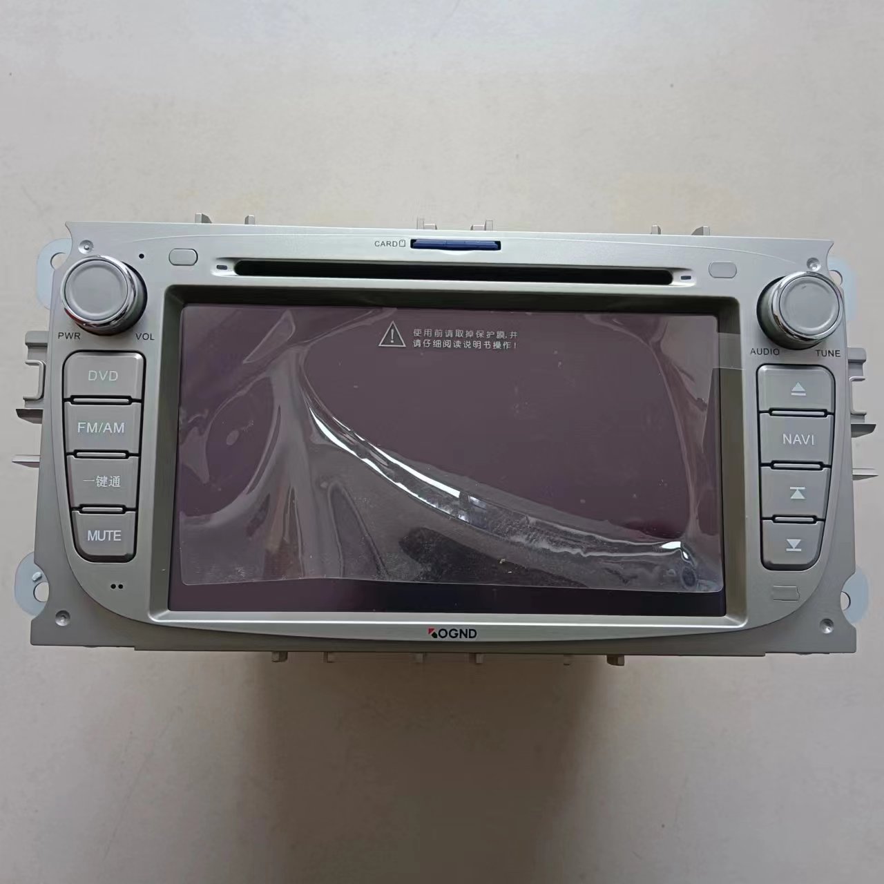 适用08款福特老福克斯原车载DVD中控蓝牙导航一体机原车原厂风格