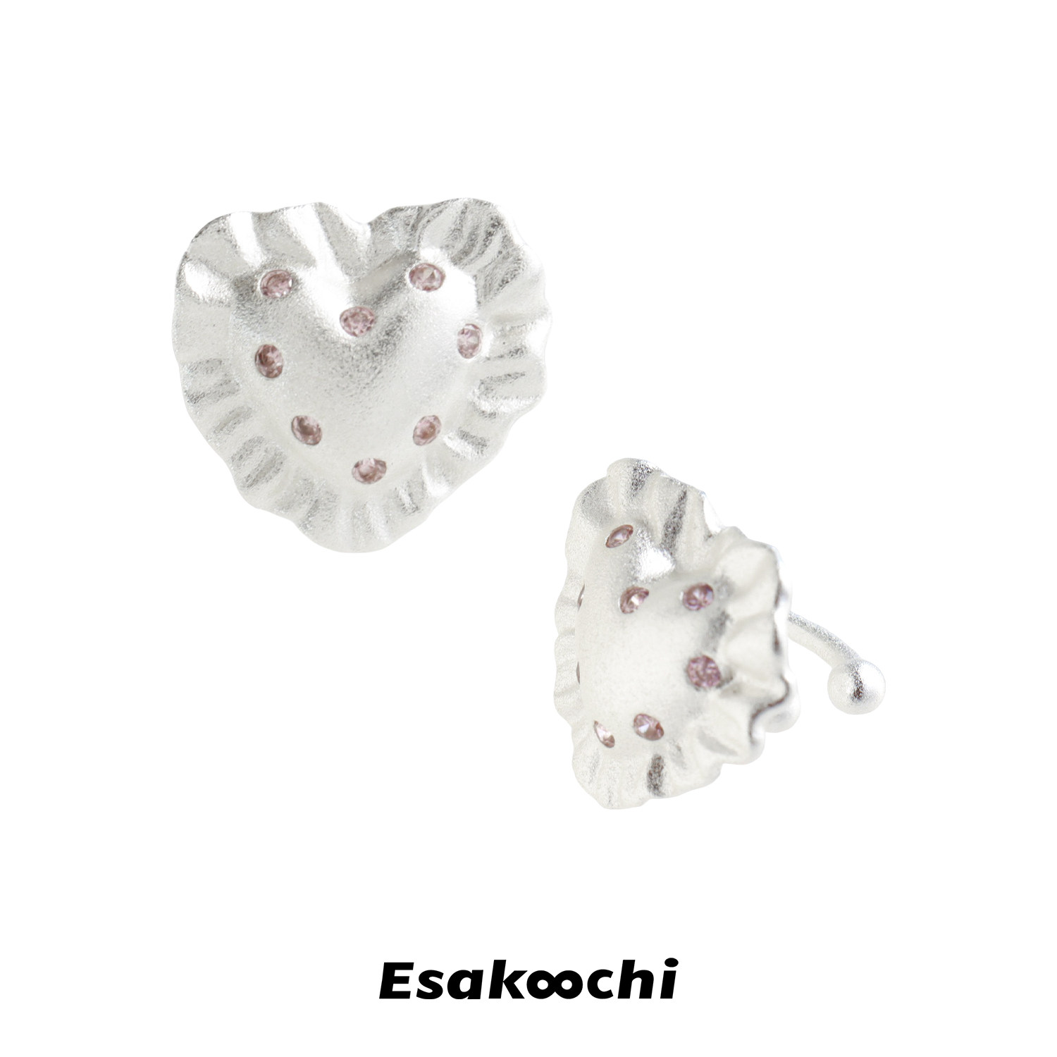 Esakoochi甜蜜回忆~银白色爱心抱枕耳骨夹无耳洞耳饰女耳夹,饰品/流行首饰/时尚饰品新,耳夹,淘宝优惠券,粉丝福利购,淘宝优惠卷