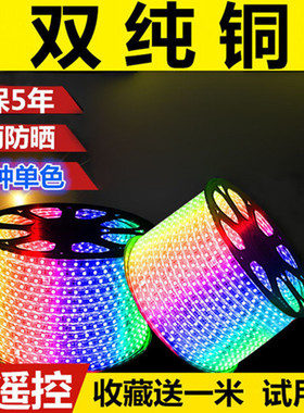 灯带led智能客厅rgb灯带变色吊顶彩色灯带霓虹室内七彩 家用线灯