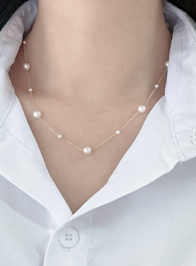 满天星毛衣链珍珠Y字链