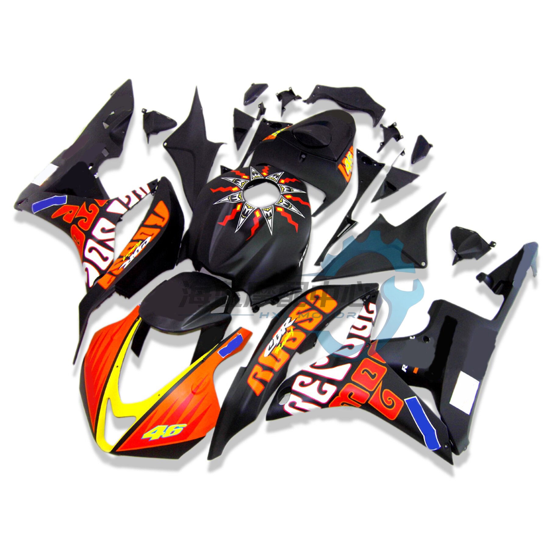适用于本田CBR600RR F5 07 08 09 10 11 12年车壳全车板外壳 护板