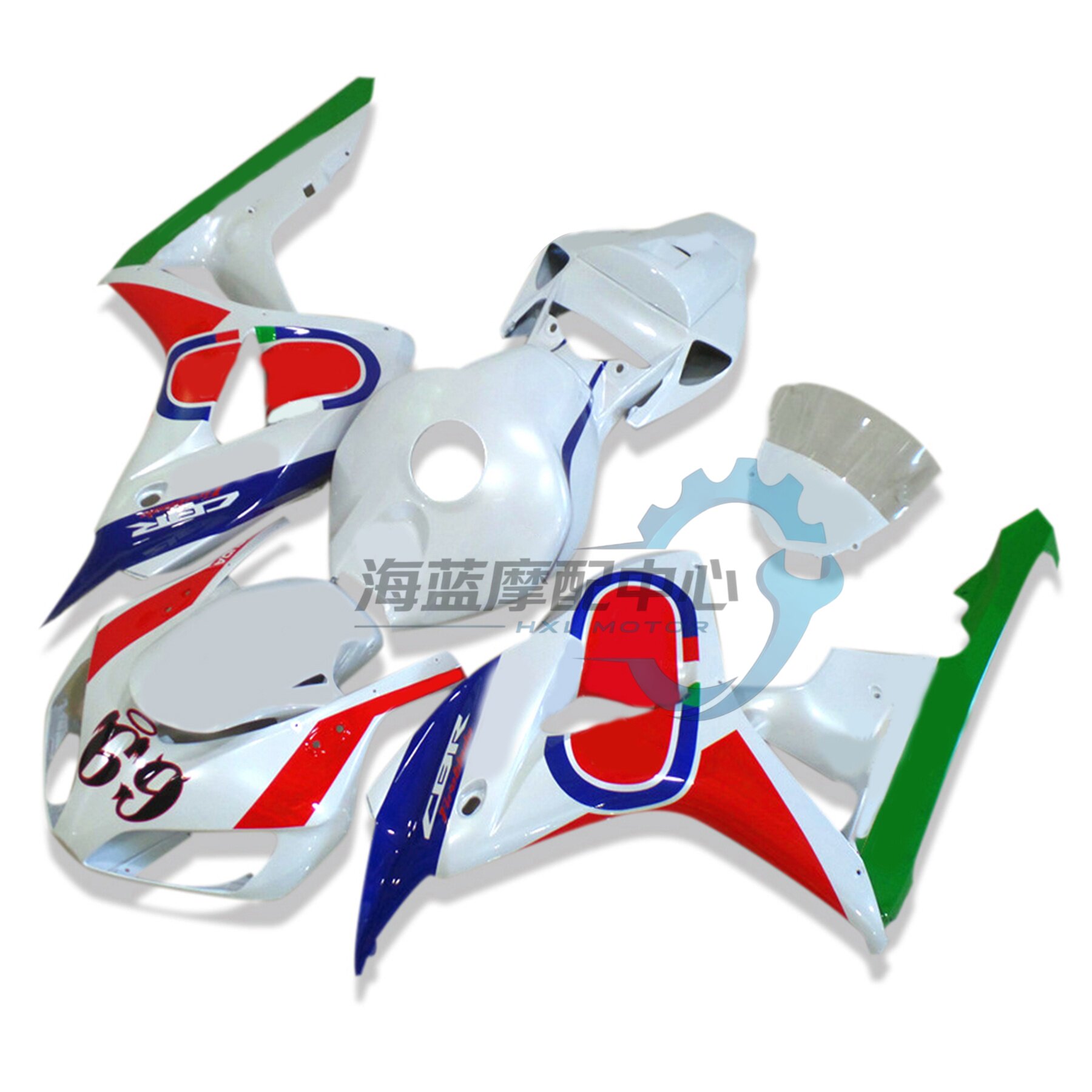 适用于本田CBR1000RR 06-07年全车板整流罩侧护板车配件全套外壳