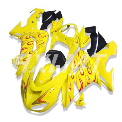 Yellow Black Motorcycle Fairings Kit For KAWASAKI Ninja 2006
