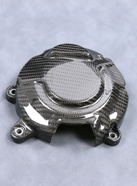 适用新款川崎Kawasaki ZX4RR 摩托车改装碳纤维干碳 发动机盖4R