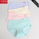 6385莱卡棉透气女内裤 2条价 CYN创雅诺68055女士高腰弹力棉平角裤