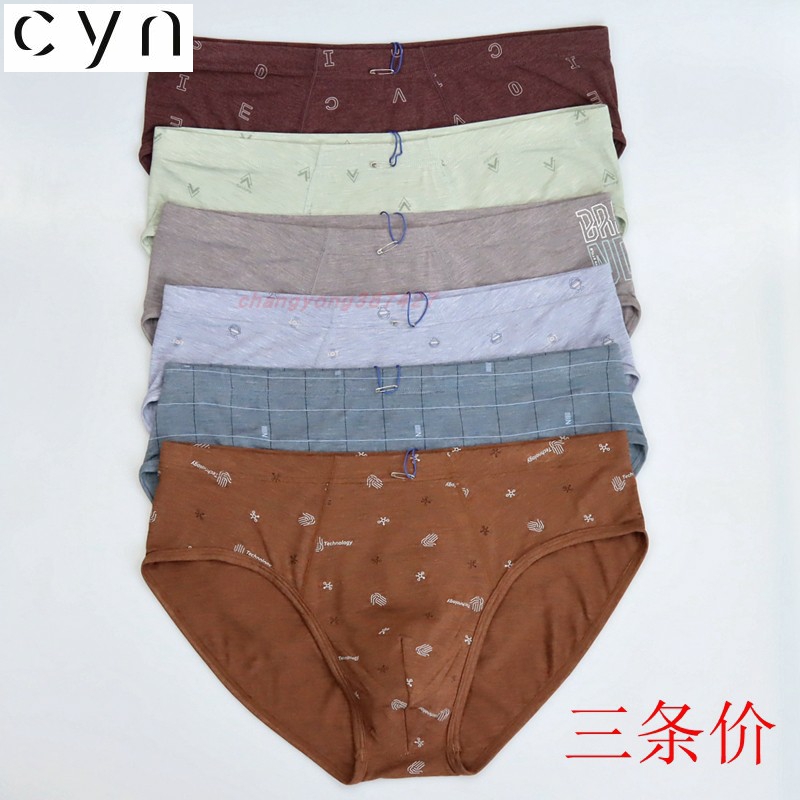 3条CYN创雅诺玻丽尔彩纱抗菌内裤