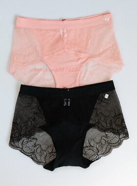 2条价 CYN创雅诺银世界抗菌女内裤95006莫代尔蕾丝性感女士平角裤