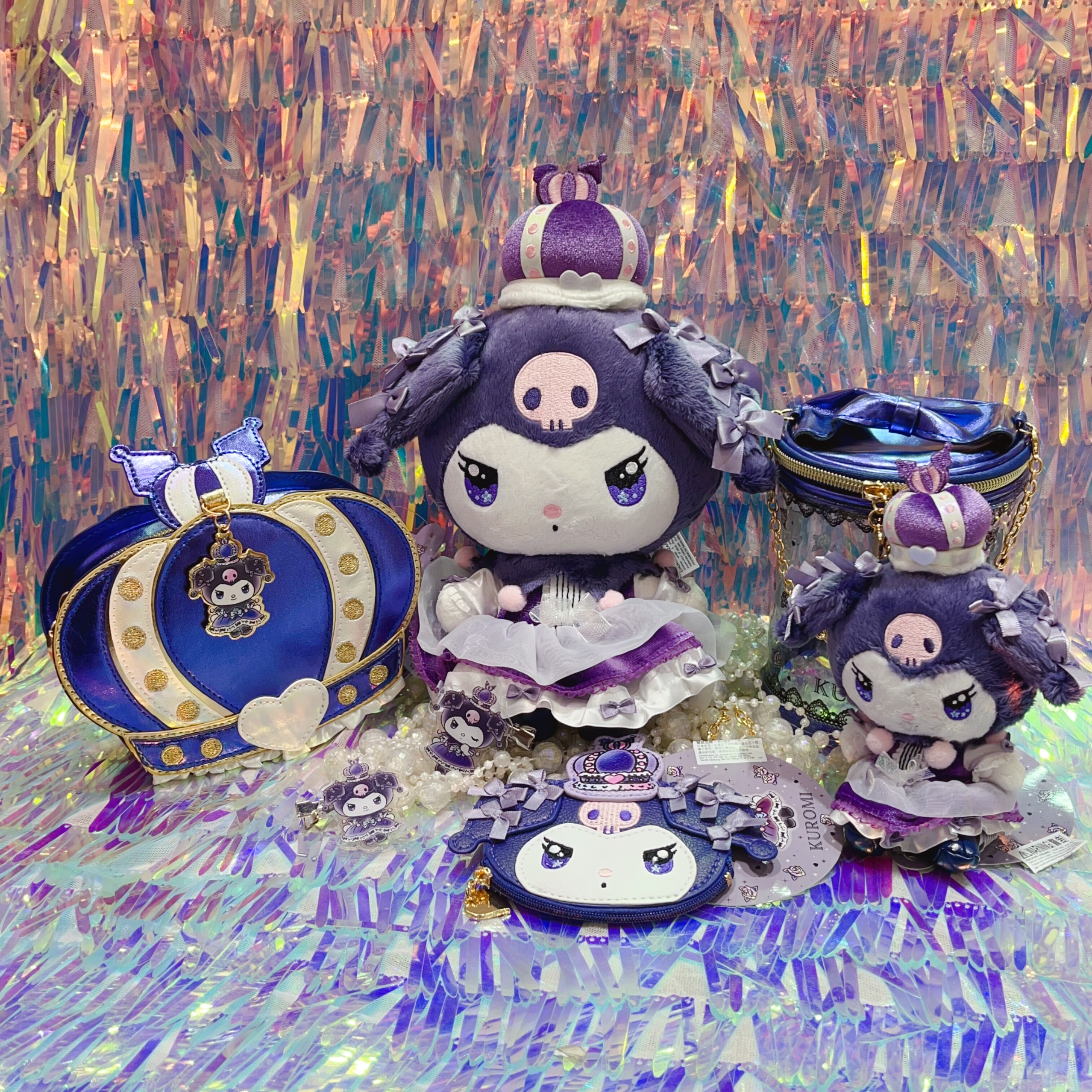 国内现货三丽鸥 海外版库洛米黄冠公仔挂件娃娃以及手腕袋卡痛包