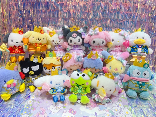 日本 三丽鸥HelloKitty美乐蒂必爱诺花花仙女棒皇冠挂件公仔玩偶