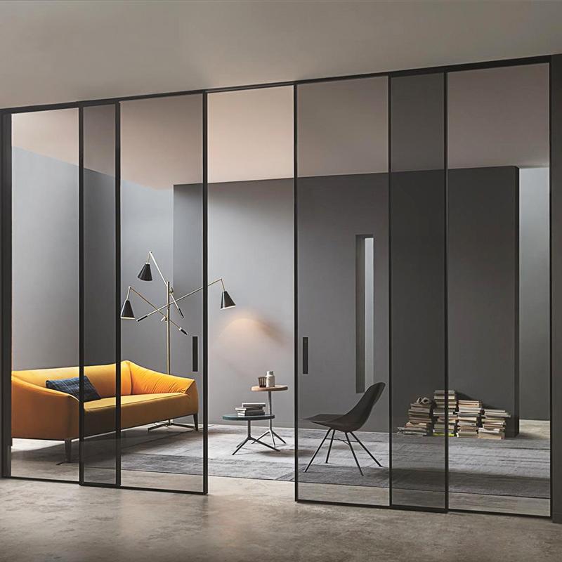 定制欧派克完美系统厨房推拉门阳台吊轨三联动办公室隔断玻璃移门