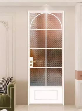 定制法式复古门卫生间洗手间厨房厕所门阳台书房铝合金玻璃平开门
