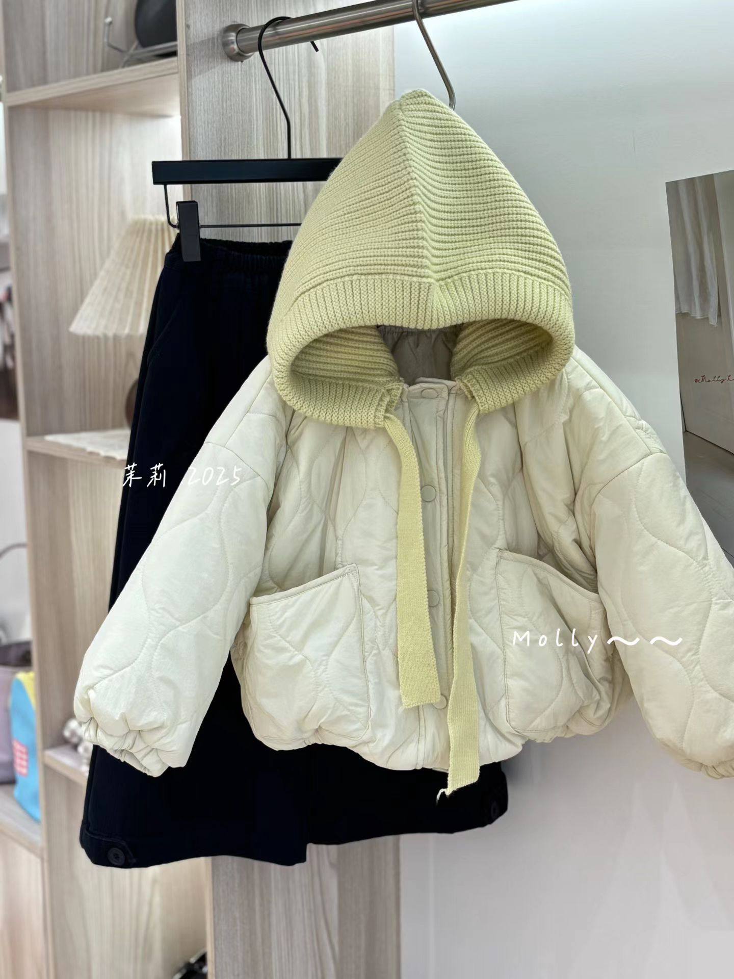2025冬季新款女童韩版连帽棉服外套百搭休闲上衣棉衣