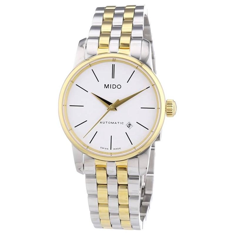 代购Mido美度女士腕表自动日期夜光防水金属钢带双色精钢商务