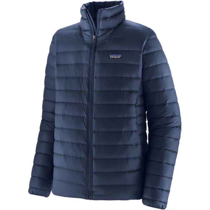 PATAGONIA羽绒服男士保暖防水防风可压缩立领轻量条纹设计