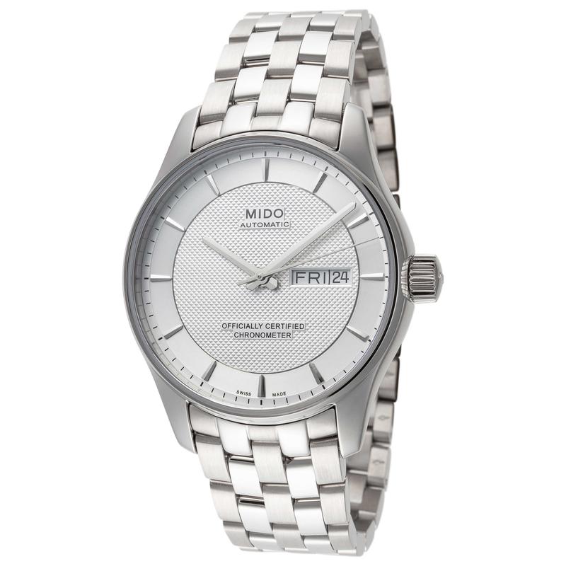 代购Mido美度男士腕表自动日期计时夜光钢带防水钢壳蓝宝石商务