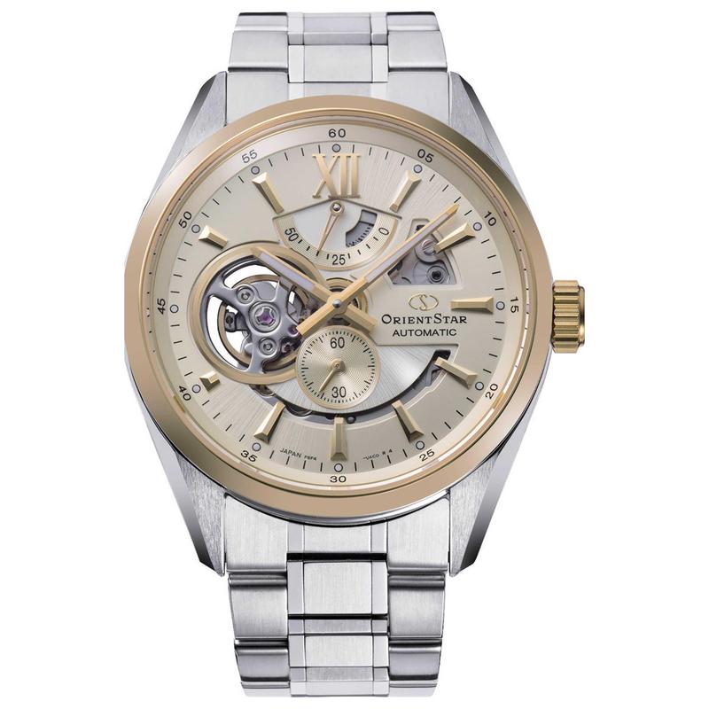 代购Orient东方男士腕表自动上链夜光日期显示镂空机芯钢带金属